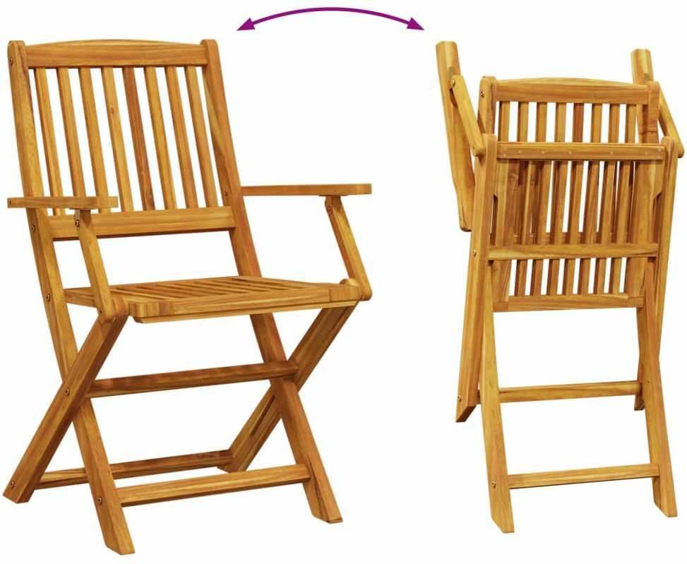 Lauko baldų komplektas Sodo valgomojo komplektas, 9 dalių, 180x90x75 cm, akacija
