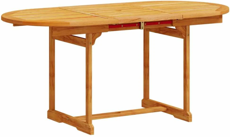 Lauko baldų komplektas Sodo valgomojo komplektas, 5 dalių, akacija ir tekstilenas