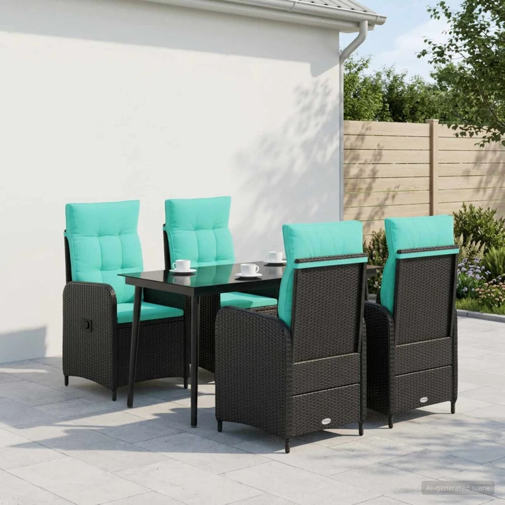 Lauko baldų komplektas Sofa Stalo Rinkinys 5 vnt.