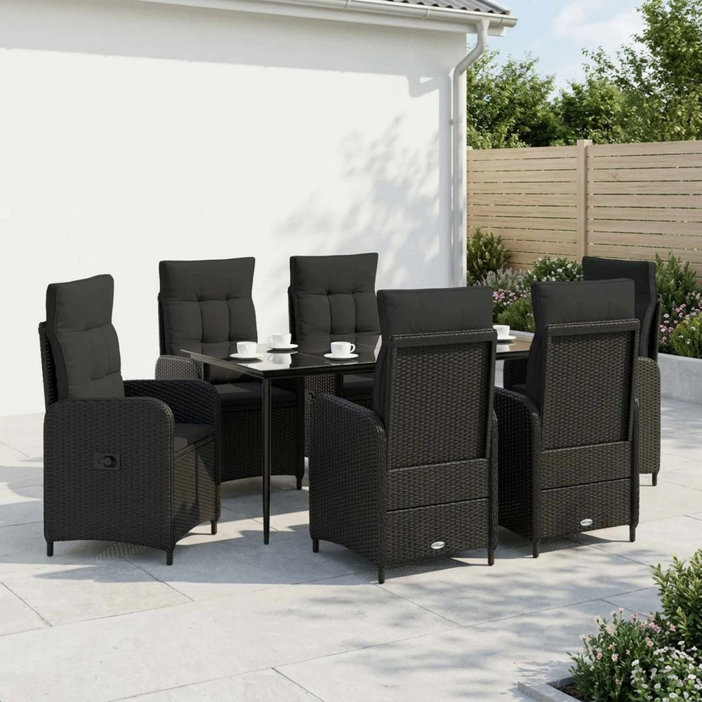 Lauko baldų komplektas Sofa Stalo Rinkinys 7 vnt.