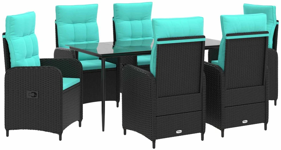 Lauko baldų komplektas Sofa Stalo Rinkinys 7 vnt.