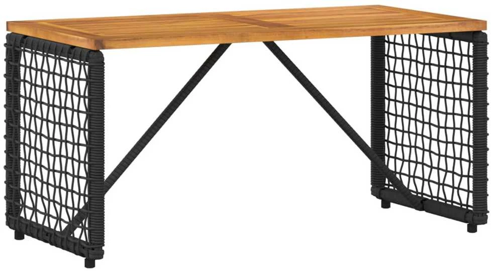 Lauko baldų komplektas 4 vnt. Juoda ir turkio
