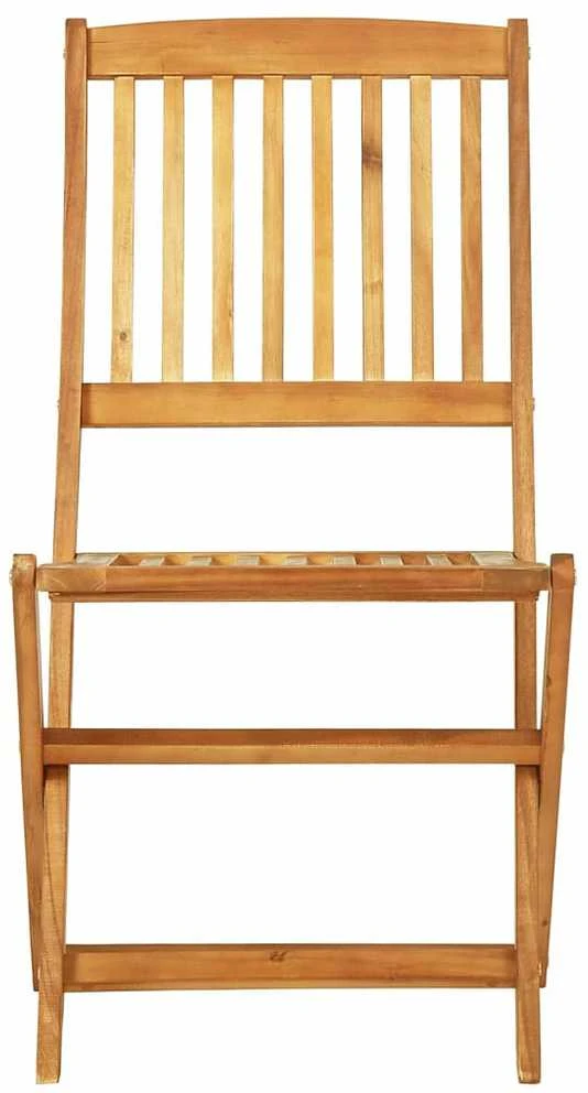 Lauko baldų komplektas Sulankstomas valgomojo komplektas, 3 dalių, akacijos masyvas