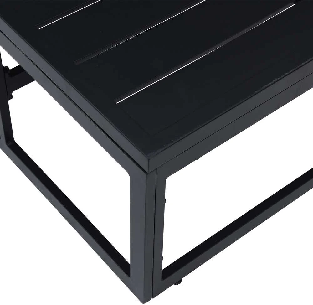 Lauko Baldai metalas Juoda 70 x 70 x 32 cm