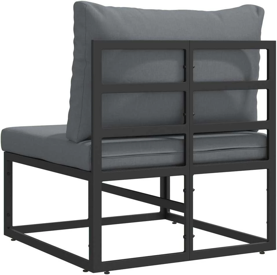 Lauko Baldai metalas Juoda ir Antracitas 70 x 71,5 x 71 cm