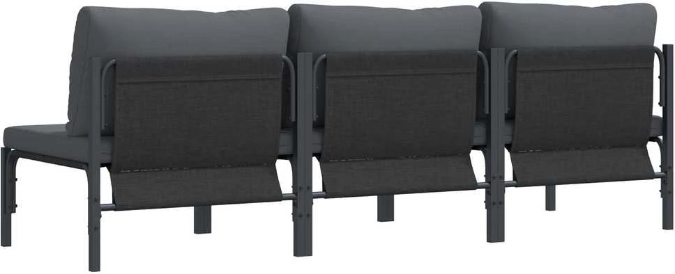 Lauko Baldai 3 Vienetas Antracitas 80 x 80 x 71 cm Plienas