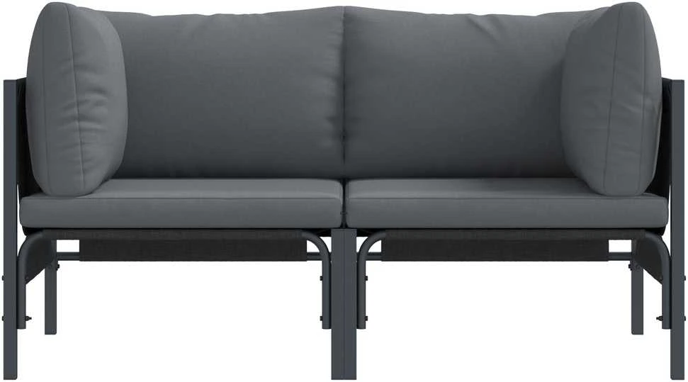 Lauko Baldai 2 Vienetas Antracitas 80 x 80 x 71 cm Plienas