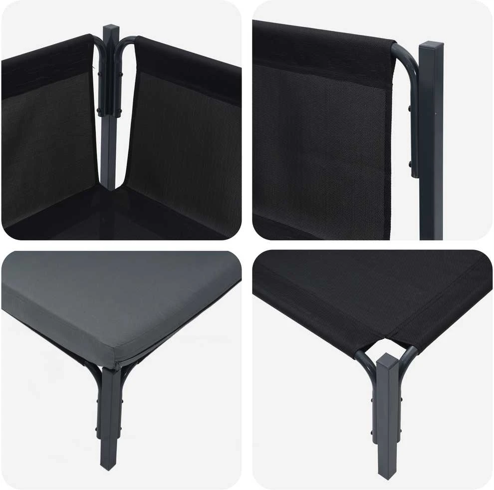 Lauko Baldai 2 Vienetas Antracitas 80 x 80 x 71 cm Plienas