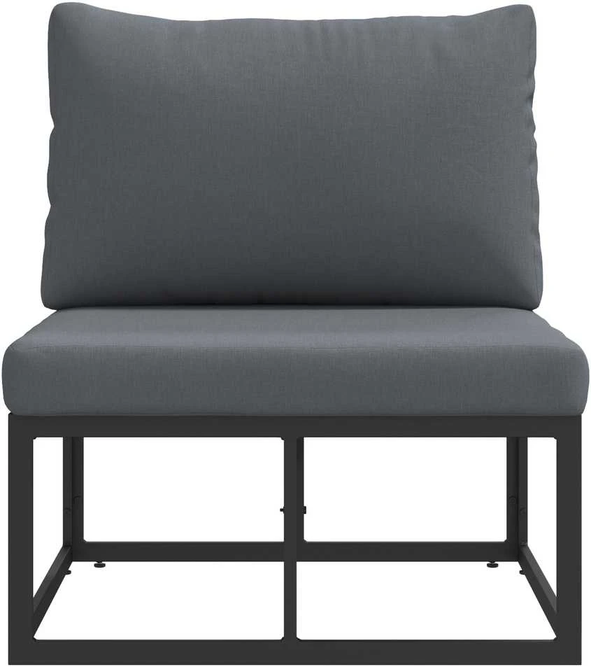 Lauko Baldai metalas Juoda ir Antracitas 70 x 71,5 x 71 cm