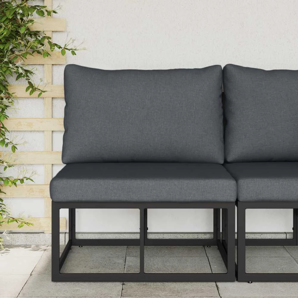 Lauko Baldai metalas Juoda ir Antracitas 70 x 71,5 x 71 cm