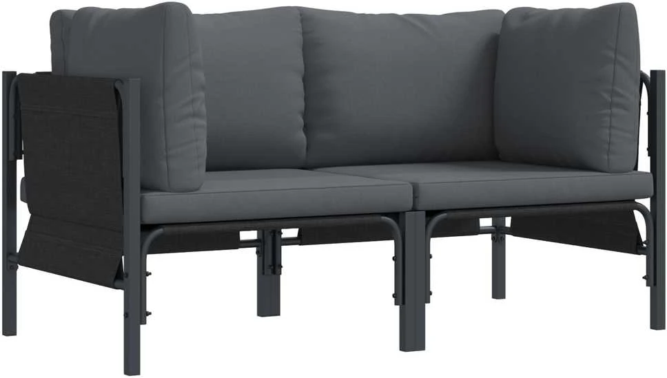 Lauko Baldai 2 Vienetas Antracitas 80 x 80 x 71 cm Plienas
