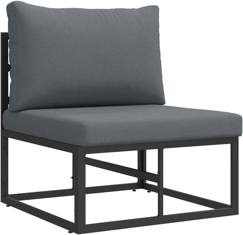 Lauko Baldai metalas Juoda ir Antracitas 70 x 71,5 x 71 cm