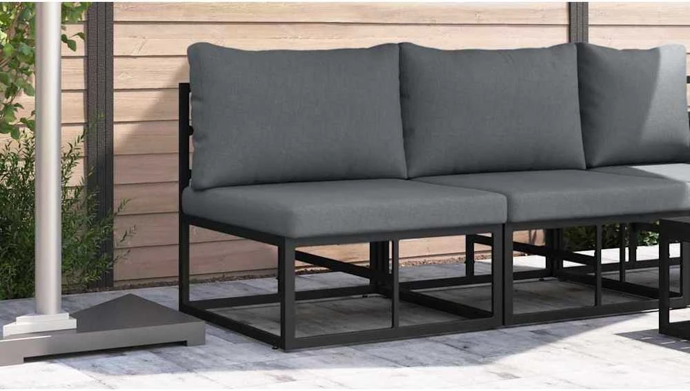 Lauko Baldai metalas Juoda ir Antracitas 70 x 71,5 x 71 cm