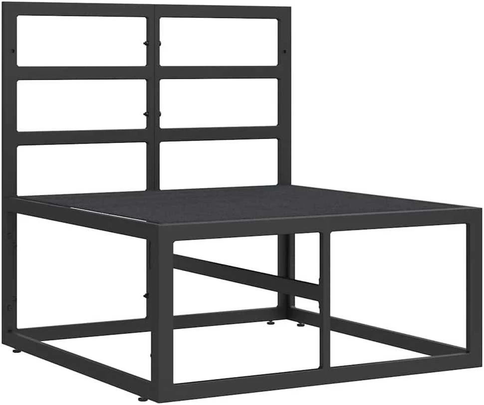 Lauko Baldai metalas Juoda ir Antracitas 70 x 71,5 x 71 cm