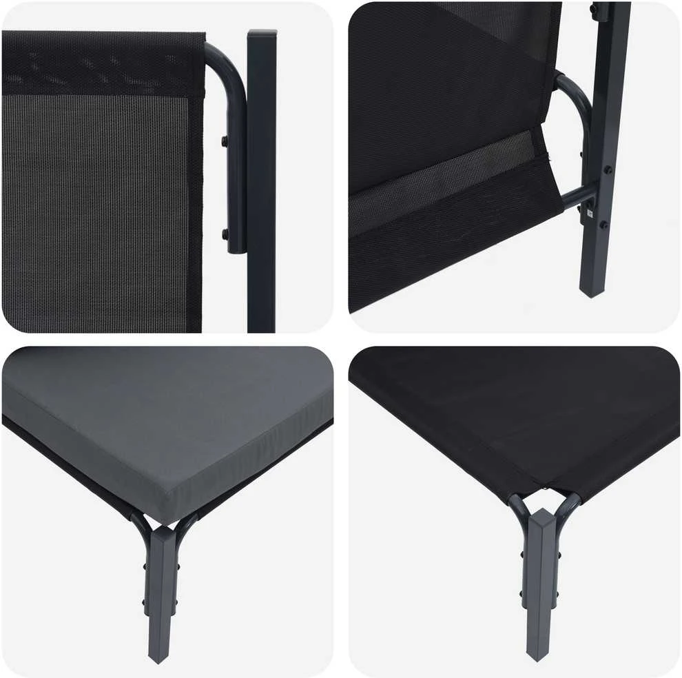 Lauko Baldai 2 Vienetas Antracitas 80 x 80 x 71 cm Plienas