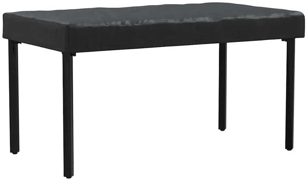 Stalo uždengimas 142 x 82 x 15 cm audinys Stačiakampio Juoda