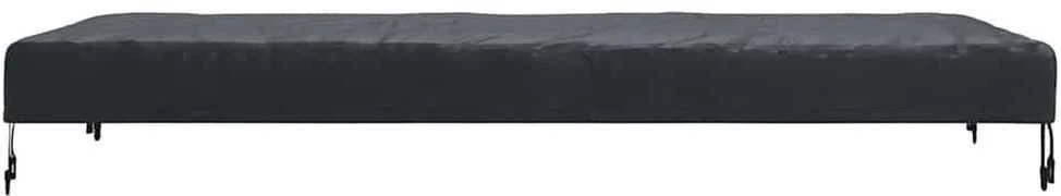 Stalo uždengimas 102 x 182 x 15 cm audinys Stačiakampio Juoda