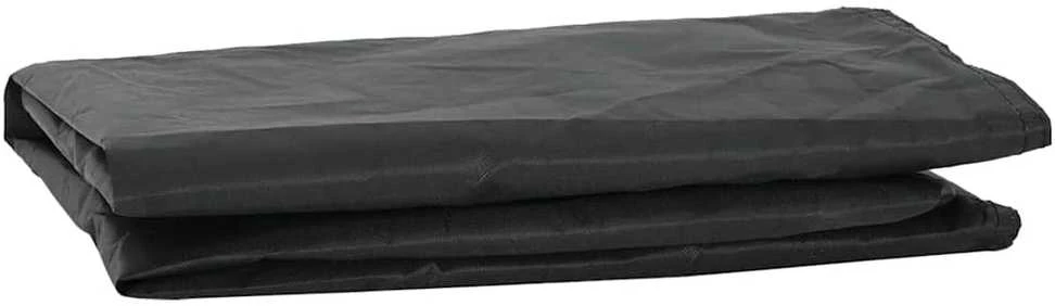 Stalo uždengimas 182 x 92 x 15 cm audinys Stačiakampio Juoda