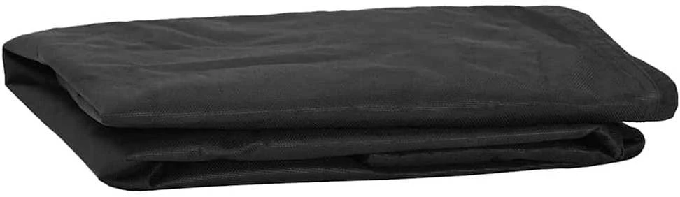 Stalo uždengimas 182 x 92 x 15 cm audinys Stačiakampio Juoda
