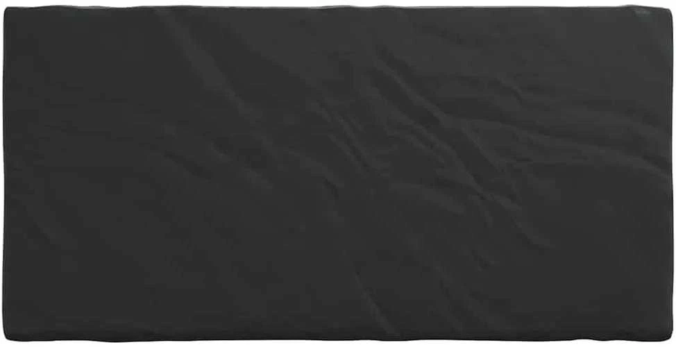 Stalo uždengimas 202 x 102 x 15 cm audinys Stačiakampio Juoda