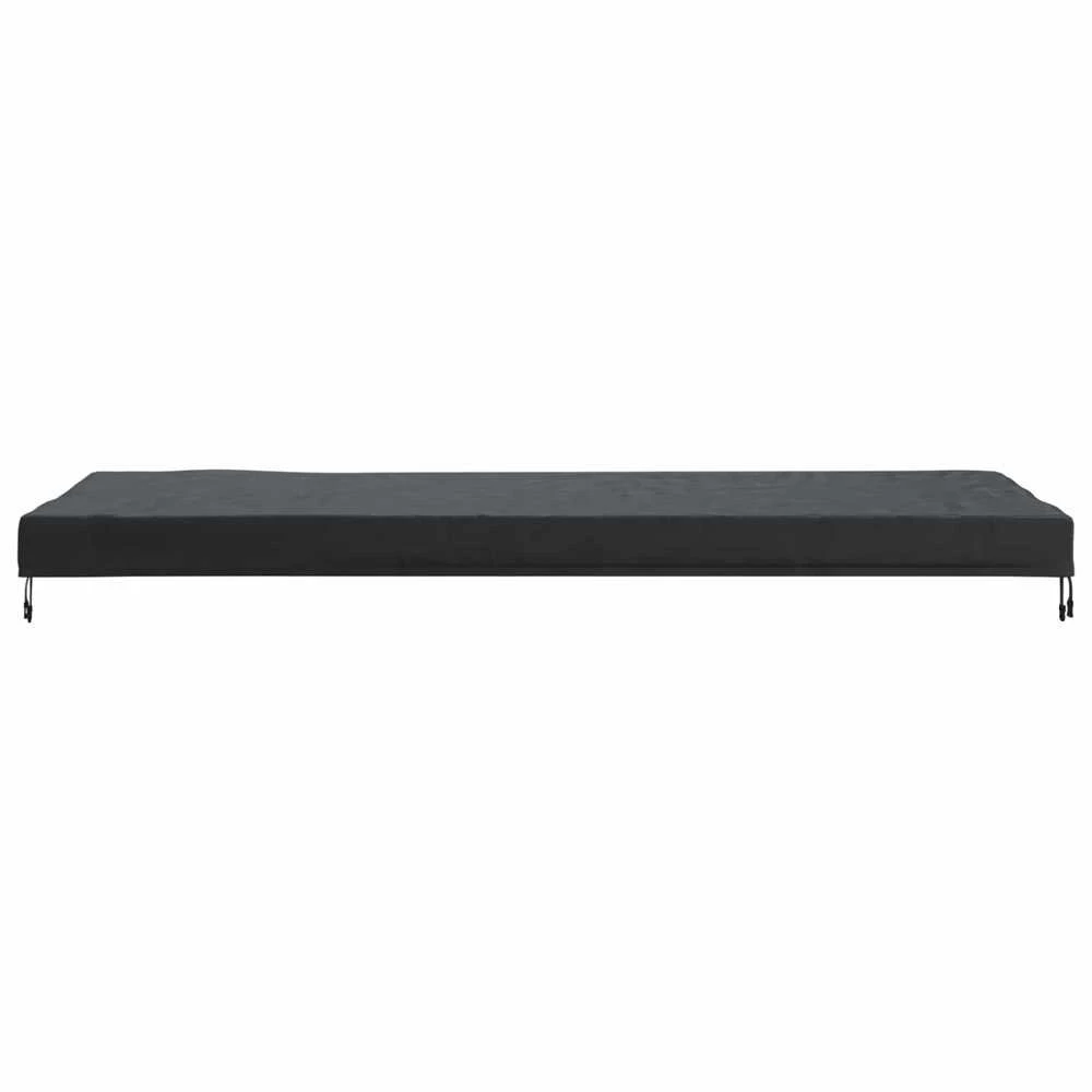 Stalo uždengimas 262 x 102 x 15 cm audinys Stačiakampio Juoda