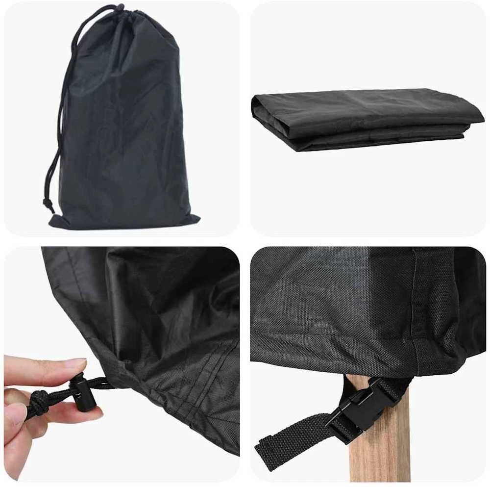 Baldų uždangalas Juoda 135 x 135 x 90 cm 210D Oxford audinys