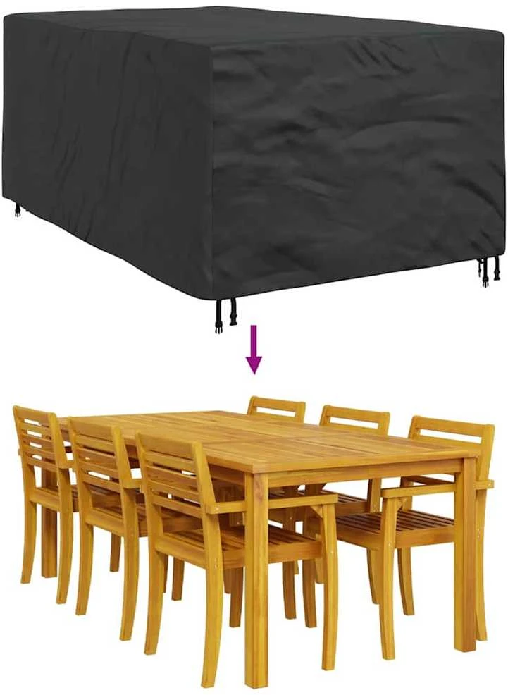 Baldų uždangalas Paprastas Juoda 143 x 225 x 90 cm 420D
