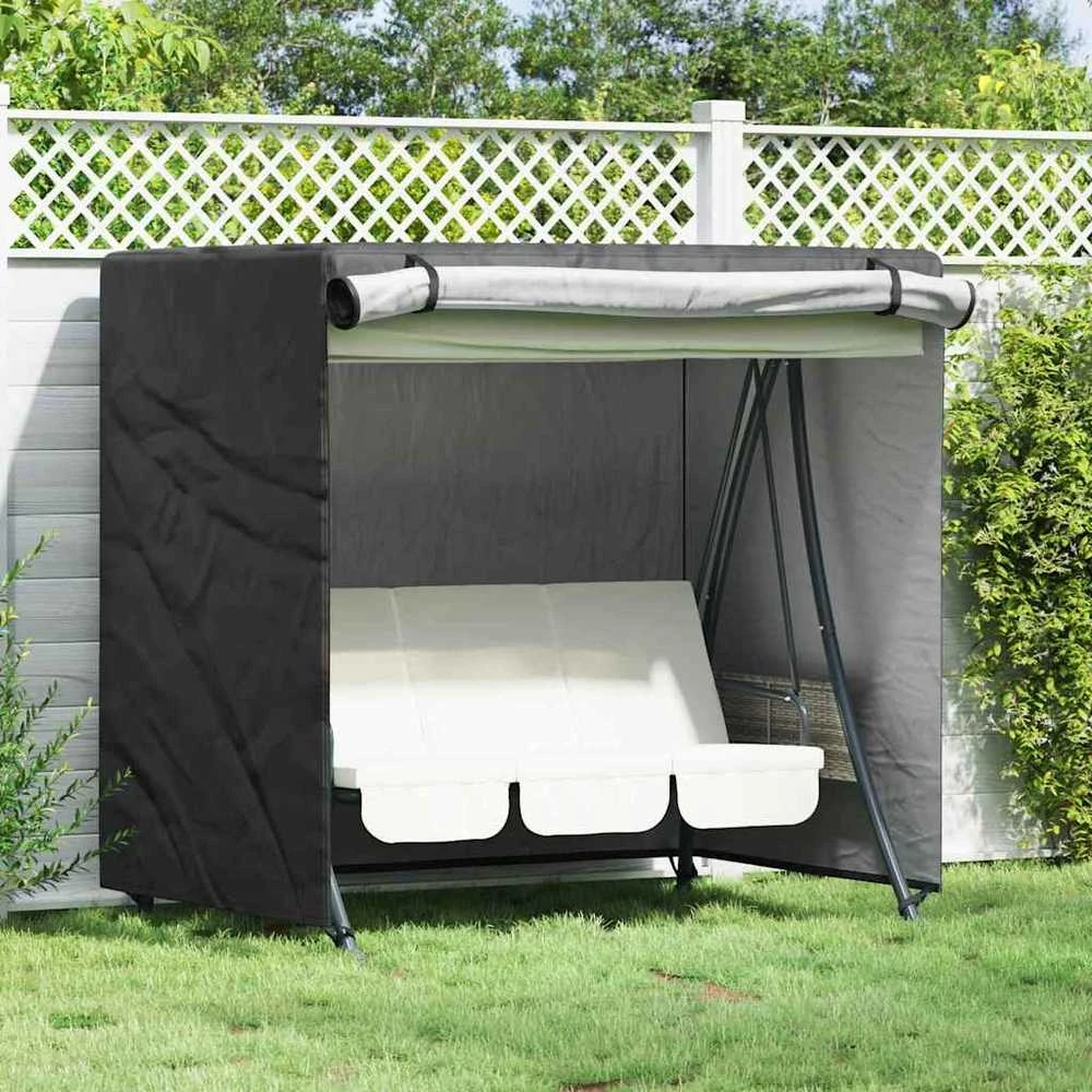 Lauko sūpynių uždangalas Juoda 175 x 125 x 180 cm