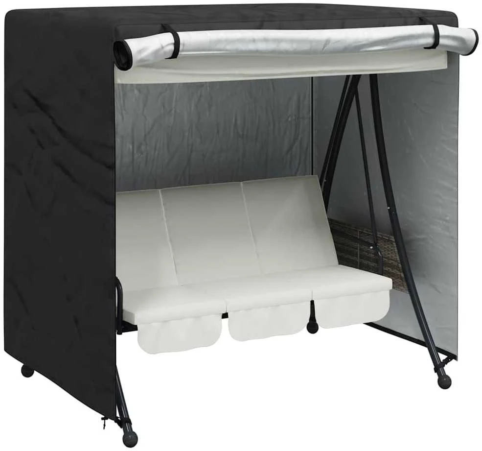 Lauko sūpynių uždangalas Juoda 175 x 125 x 180 cm