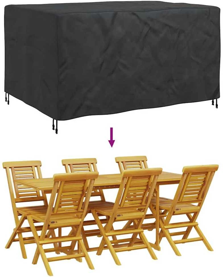 Baldų uždangalas Paprastas Juoda 180 x 140 x 90 cm 210D