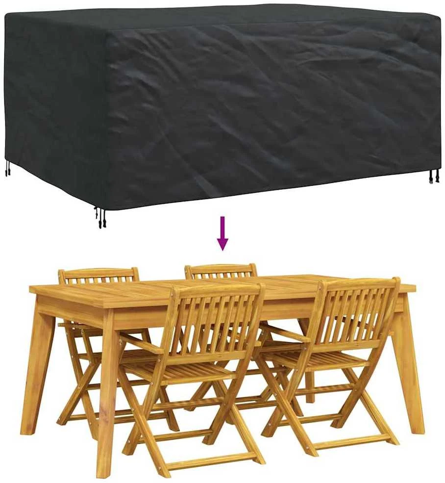 Baldų uždangalas Paprastas Juoda 240 x 180 x 100 cm 210D