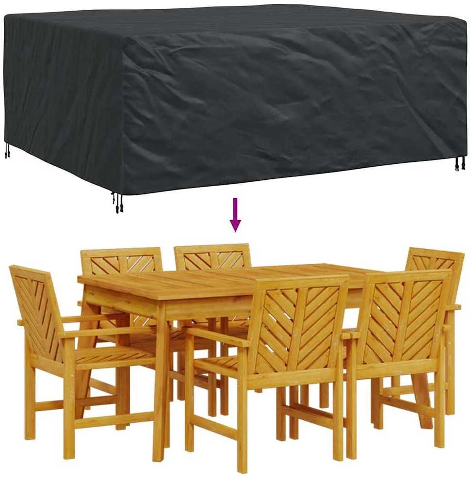 Baldų uždangalas Paprastas Juoda 250 x 210 x 70 cm 210D