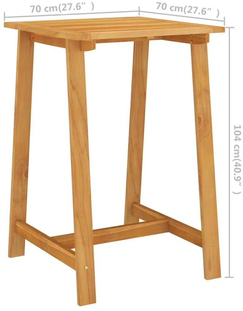 Lauko baldų komplektas Lauko baro baldų komplektas, 5 dalių, akacijos medienos masyvas