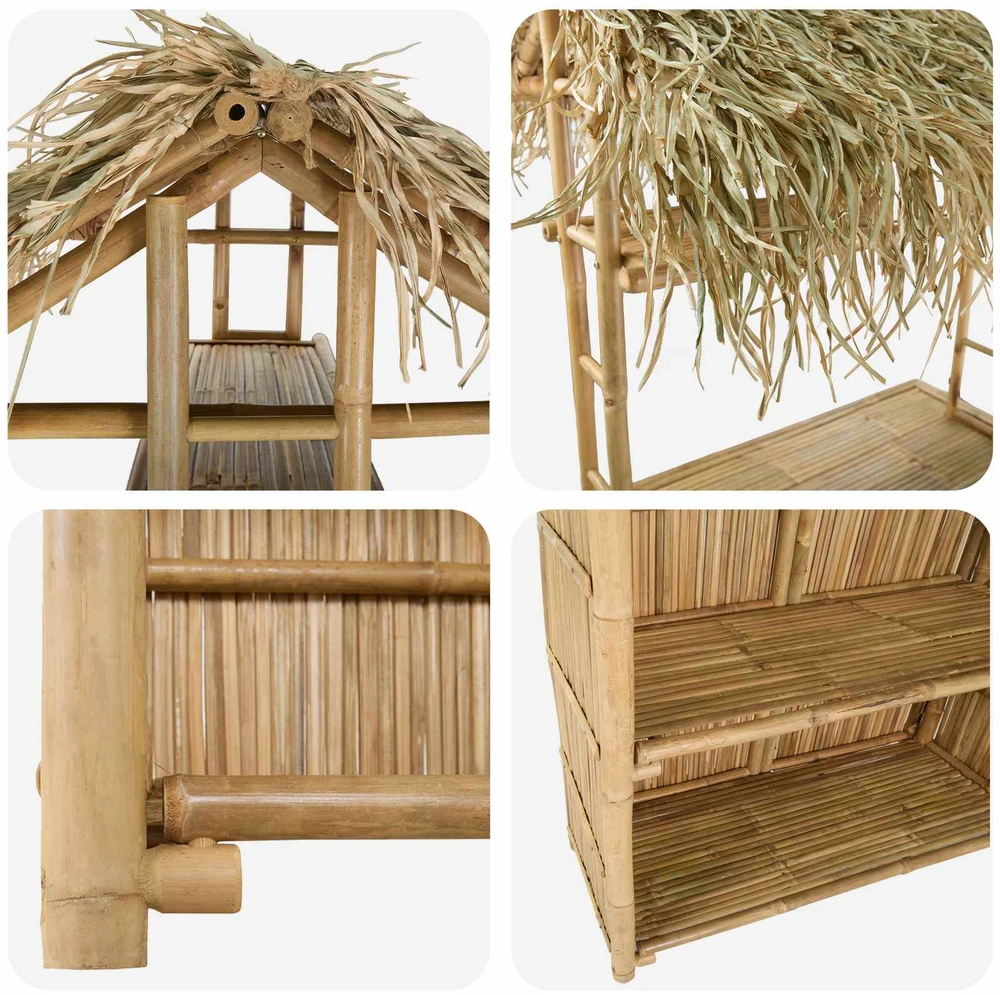 Lauko baro stalas Natūrali 115 x 95 x 215 cm Bambukas