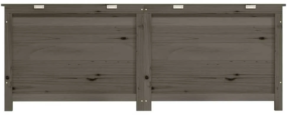 Lauko dėžė pagalvėlėms, antracito, 150x50x56cm, eglės masyvas