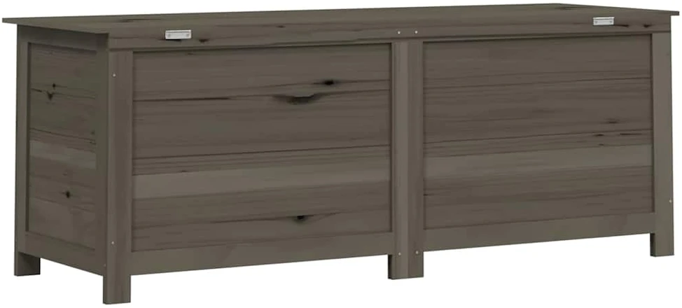 Lauko dėžė pagalvėlėms, antracito, 150x50x56cm, eglės masyvas