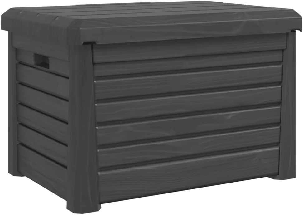 Lauko dėžė pagalvėlėms, antracito, 73x50,5x46,5cm, PP