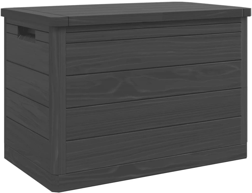 Lauko dėžė pagalvėlėms, antracito, 77,5x44,5x53cm, PP