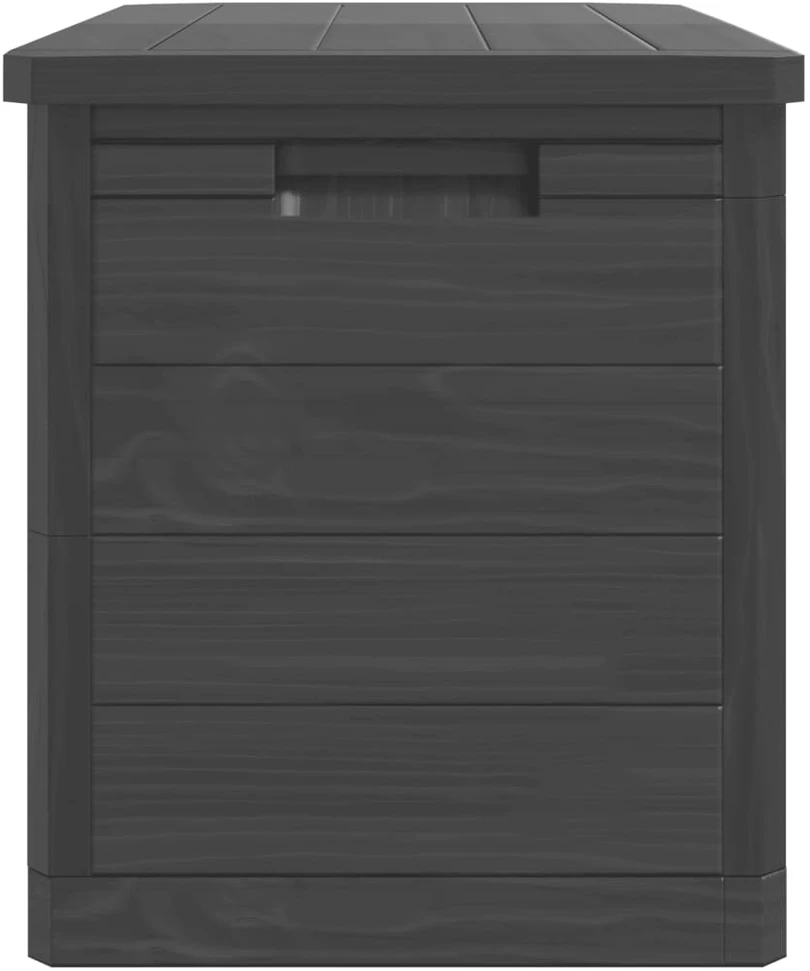Lauko dėžė pagalvėlėms, antracito, 77,5x44,5x53cm, PP
