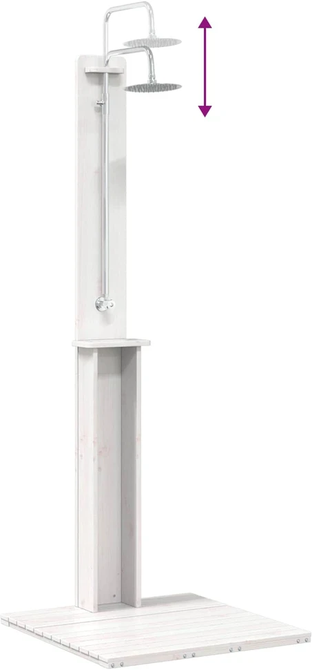 Lauko dušas 206 cm Balta