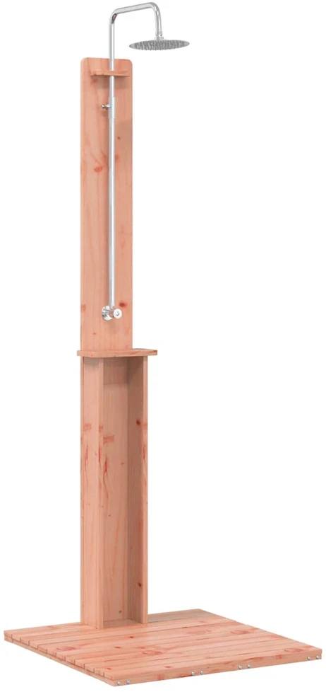 Lauko dušas 206 cm Kietosios maumedžio ir nerūdijančio plieno