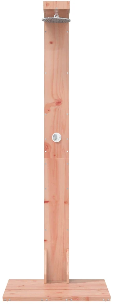 Lauko dušas 210 cm Kietosios maumedžio ir nerūdijančio plieno