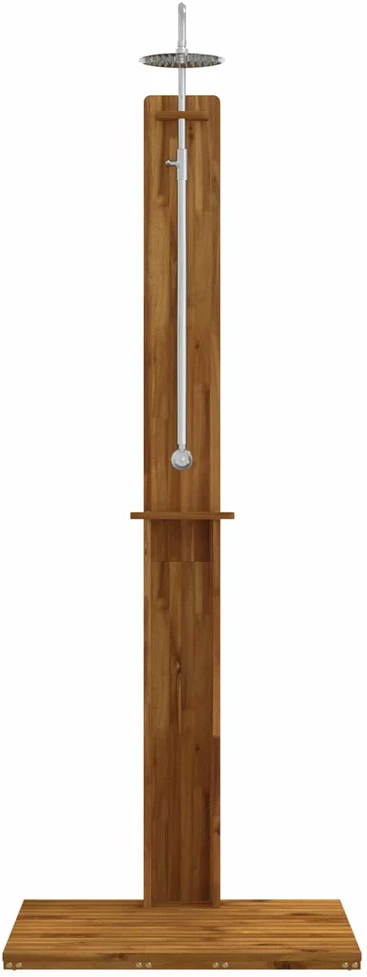 Lauko dušas 217 cm Kietas akacijos medis ir nerūdijančio plieno
