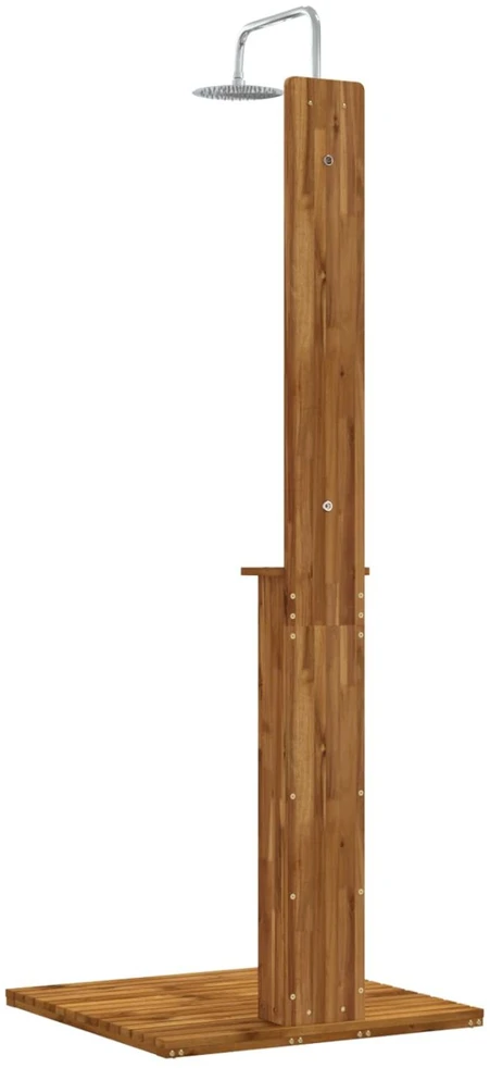 Lauko dušas 217 cm Kietas akacijos medis ir nerūdijančio plieno