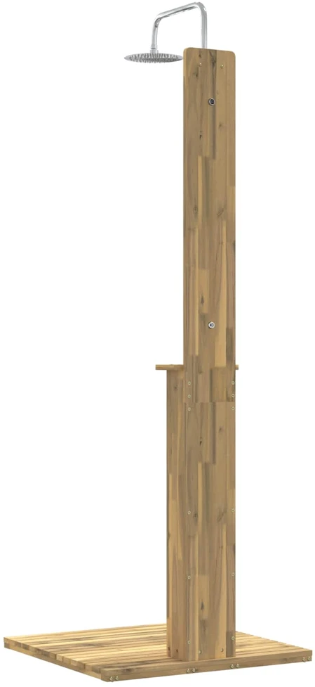 Lauko dušas 217 cm Kietas akacijos medis ir nerūdijančio plieno
