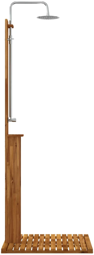 Lauko dušas 217 cm Kietas akacijos medis ir nerūdijančio plieno