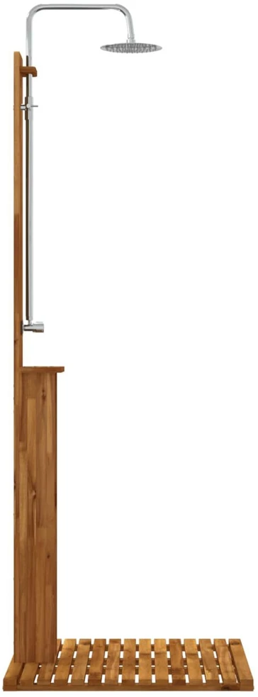 Lauko dušas 217 cm Kietas akacijos medis ir nerūdijančio plieno