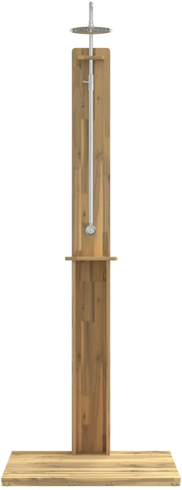 Lauko dušas 217 cm Kietas akacijos medis ir nerūdijančio plieno
