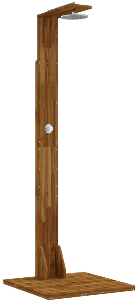 Lauko dušas 219 cm Kietas akacijos medis ir nerūdijančio plieno