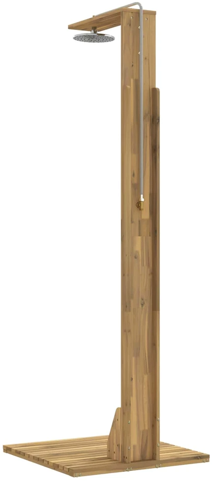 Lauko dušas 219 cm Kietas akacijos medis ir nerūdijančio plieno